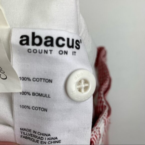 Abacus Red & White Searsucker A line Skirt - Picture 11 of 11